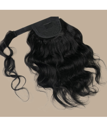 Rabo de cavalo castanho escuro Magic Ribbon Cabelo Remy Body Wave soldes