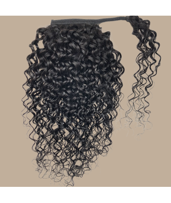 Rabo de cavalo castanho escuro Magic Ribbon Cabelo Remy Water Wave vous aussi creer 