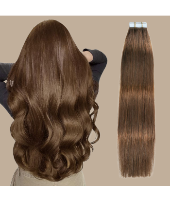 Extensões Adesivas / tapes lisos Premium Russian Hair 6 Par le système avancé 