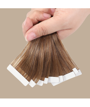 Extensões Adesivas / tapes lisos Premium Russian Hair 6 Par le système avancé 