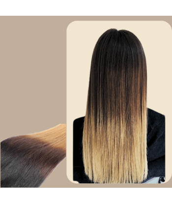 Suora ombre ruskea suklaa blondi mono Clip-In Extension Maxi Volume Band chez Cornerstreet bien 