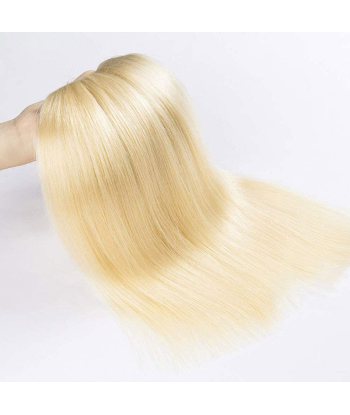 Ihmisen hiukset suorat 7A Blond Platine 613 100 Gr 100 Gr Fin de série