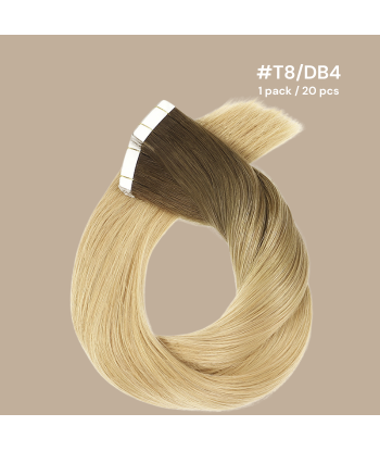 Extensioni adesive / tapes rigidi Premium Russian Hair T8/DB4 la colonne vertébrale