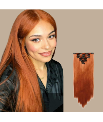 Estensione a Clips Premium Russian Hair Copper Dans la société mordern