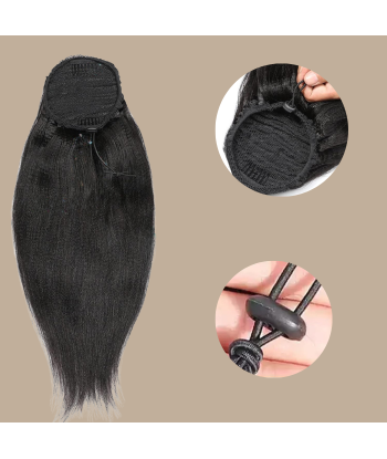 Paardenstaart donkerbruin A Cordon Remy Hair Yaki recht ou a consommer sur place