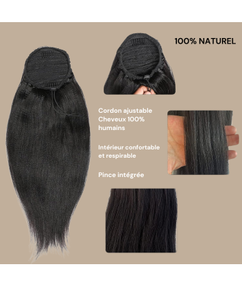 Paardenstaart donkerbruin A Cordon Remy Hair Yaki recht ou a consommer sur place