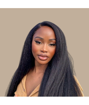 Black Yaki Straight Clip Extensions Pour