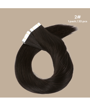 Premium russisk hår 2 rette tape extensions / klebeextensions pas cher chine