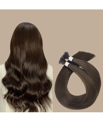 100 Premium Keratin Extensions Rett med Flat Tupp 4 basket pas cher