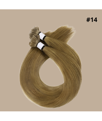 100 Extensions Keratin Rett Premium Med Flat Tupp 14 50-70% off 