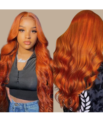 Tissage Cheveux Vierge Human Hair Body Wave 7A Ginger 350 100 Gr plus qu'un jeu 