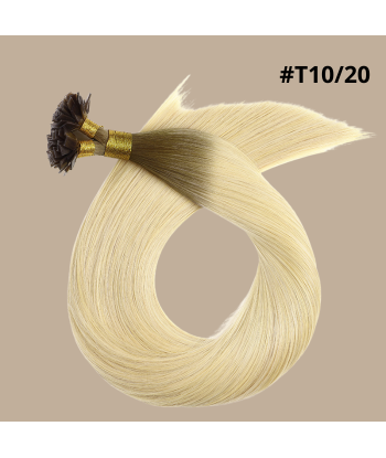 100 Keratin Extensions Rett Premium med Flat Toppunkt T10/20 Vous souhaitez 