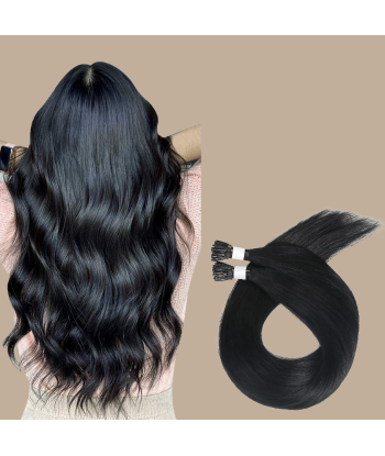 50 Premium Keratin Extensions Rett I-spiss 1 Fin de série