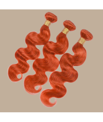 Tissage Cheveux Vierge Human Hair Body Wave 7A Ginger 350 100 Gr plus qu'un jeu 