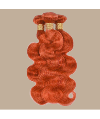 Tissage Cheveux Vierge Human Hair Body Wave 7A Ginger 350 100 Gr plus qu'un jeu 