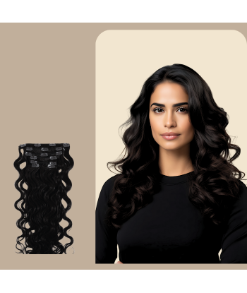 Wave Clip Extensions Svart la colonne vertébrale