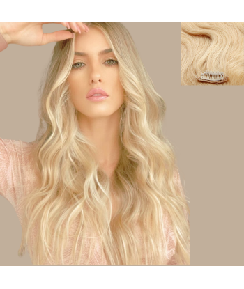 Vågig platinablond Clip-In Extensions 50% de réduction en Octobre 2024