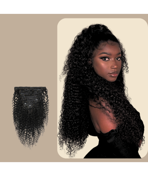 Kinky Curly Black 120g Clip-In Extensions Kit En savoir plus