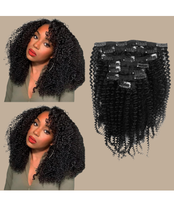 Kinky Curly Black 120g Clip-In Extensions Kit En savoir plus