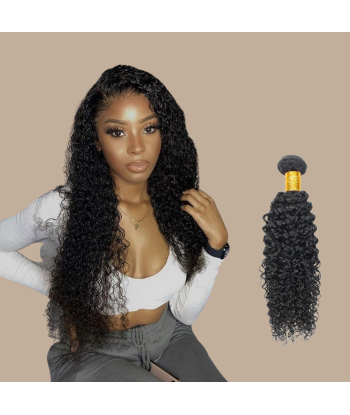 Vävning Virgin Hair Human Hair Kinky Curly 7A Mörkbrun 1B 100 Gr les ctes