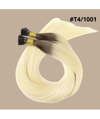 50 Premium I-Tip Keratin Extensions Rakt T4/1001 est présent 