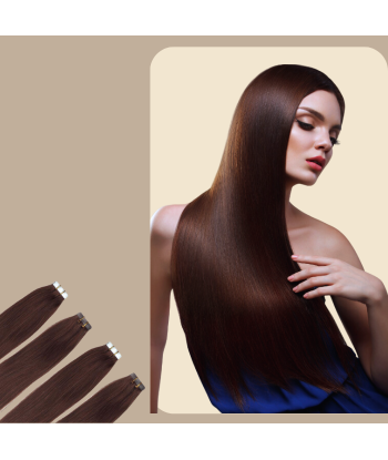 Extensions Adhésives Raides Chocolat les ctes