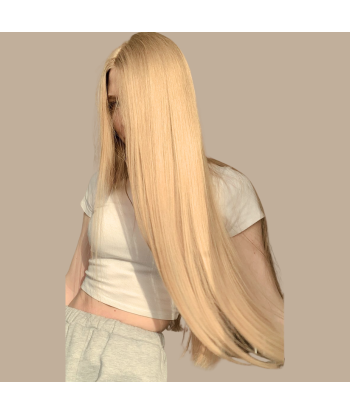 100 Extensions Kératine Raides Blond Par le système avancé 