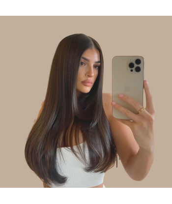 Extension à Clips Straight Brun Mono Bande Maxi Volume prix