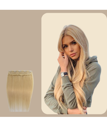 Extension à Clips Straight Blond Platine Mono Bande Maxi Volume Jusqu'à 80% De Réduction