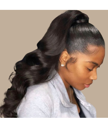 Queue de cheval Ponytail  Noir A Cordon Remy Hair Body Wave store