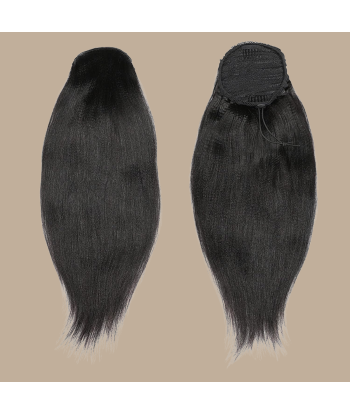 Queue de cheval Ponytail  Noir A Cordon Remy Hair Yaki Straight en stock