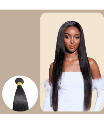 Tissage Cheveux Vierge Human Hair Straight 7A Brun Foncé 1B 100 Gr livraison gratuite