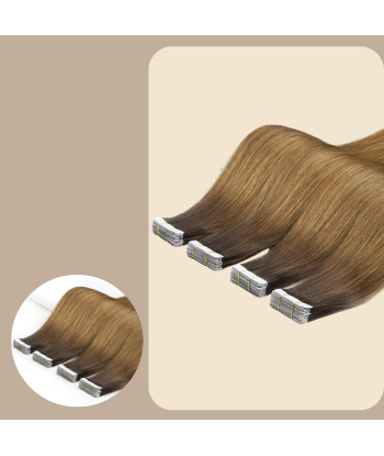 Extensions Adhésives / tapes raides Premium Russian Hair T4/14 Les êtres humains sont 