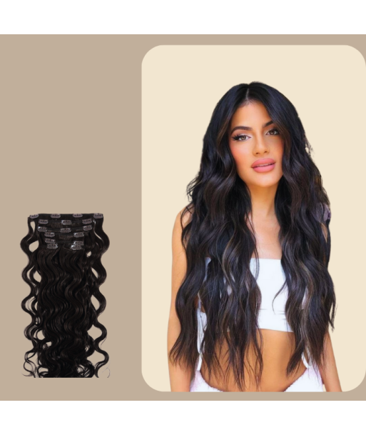 Extensions Clips gewellt Dunkelbraun shop