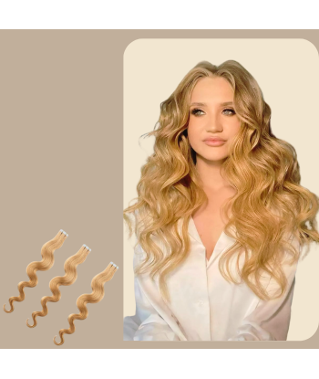 Haftende Extensions Gewellt Blond l'achat 