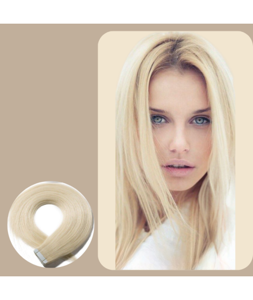 Estensioni adesive / Nastri dritti Blond Platinum sur le site 