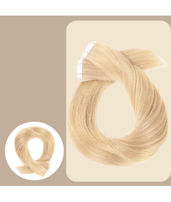 Premium Russian Hair 24 rette tape-extensions 2023