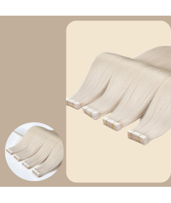 Premium russisk hår 1004 rette tape-extensions / klebeextensions à prix réduit toute l'année