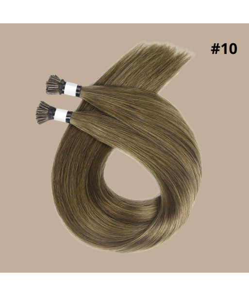 50 Premium Keratin Extensions Rett I-Tip 10 rembourrage situé sous