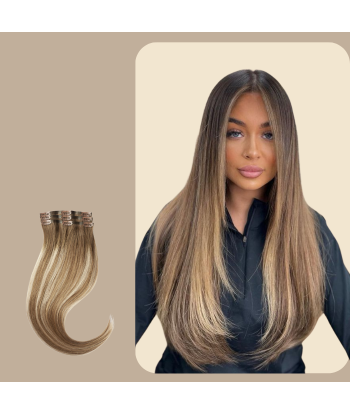 Raka Clip Extensions Medium Brown Platinum du meilleur 