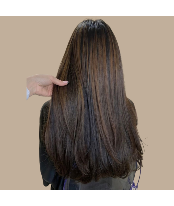 Extensions Styva Clips Mörkbrun Metallic Guld Koppar pour bénéficier 