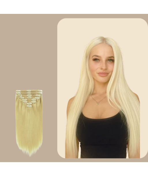 Rak Blond Platinum Clip-In Extensions Kit de votre