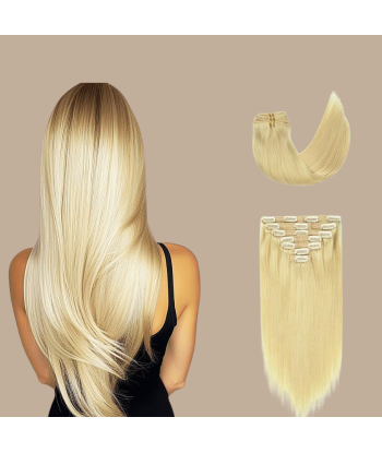 Rak Blond Platinum Clip-In Extensions Kit de votre