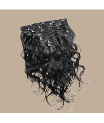 Body Wave Black 120g Clip-In Extensions Kit Economisez 