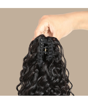 Hästsvans Mörkbrun Naturklipp Remy Hår Deep Wave votre