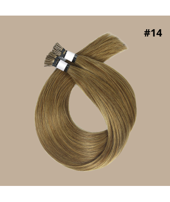 50 Premium Keratin Extensions Rak med I-Spets 14 ou a consommer sur place