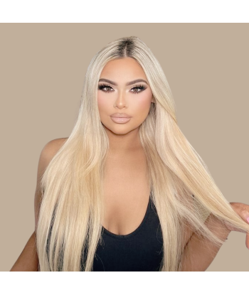 Extensions Adhésives Raides Blond Platine store