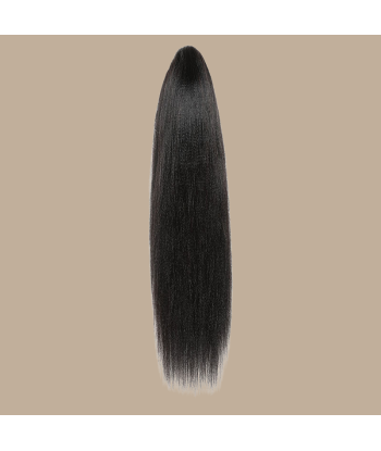 Queue de cheval Ponytail  Noir à Pince Naturel Remy Hair Yaki Straight Livraison rapide