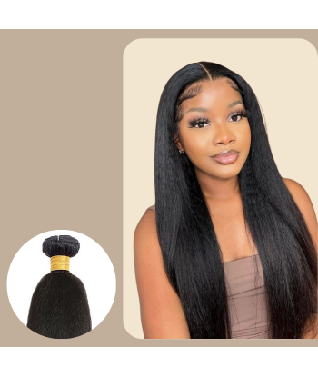 Tissage Cheveux Vierge Human Hair Yaki Straight 7A Brun Foncé 1B 100 Gr en ligne des produits 