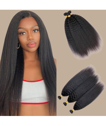 Tissage Cheveux Vierge Human Hair Yaki Straight 7A Brun Foncé 1B 100 Gr en ligne des produits 